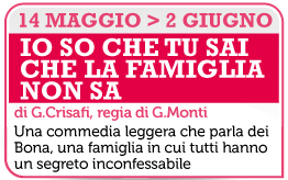"Io so che tu sai..." dal 14 maggio 2013 al Teatro de' Servi, Roma