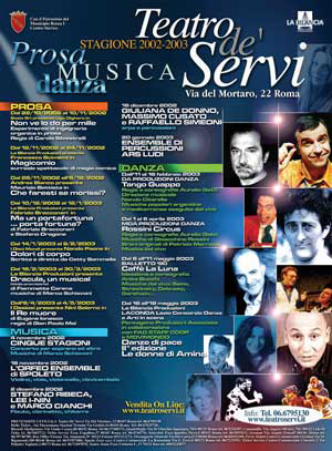 Teatro de' Servi - stagione 2002/2003