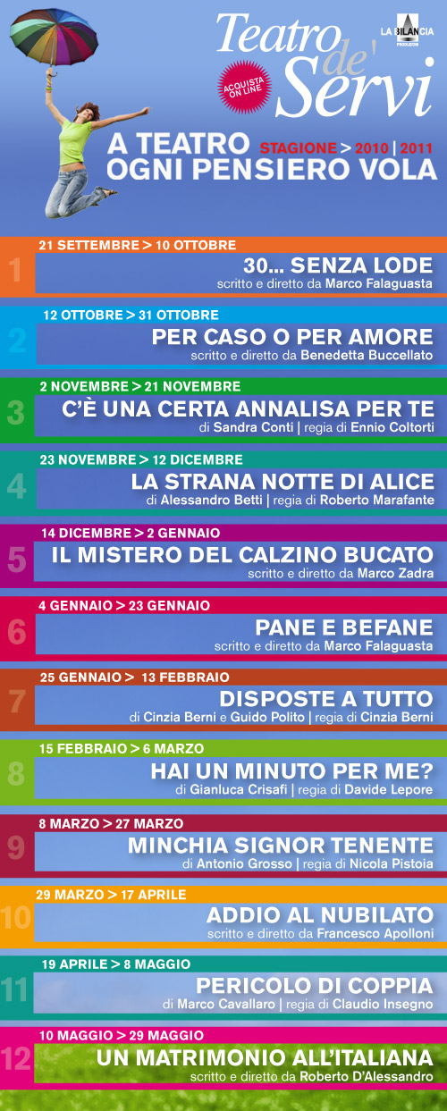 Teatro de' Servi - Stagione 2010-2011