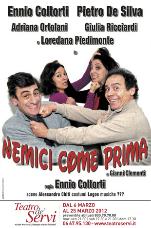 "Nemici come prima" al Teatro de' Servi